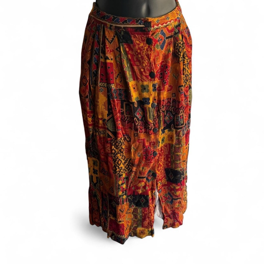 Samantha David Patchwork MIDI Skirt